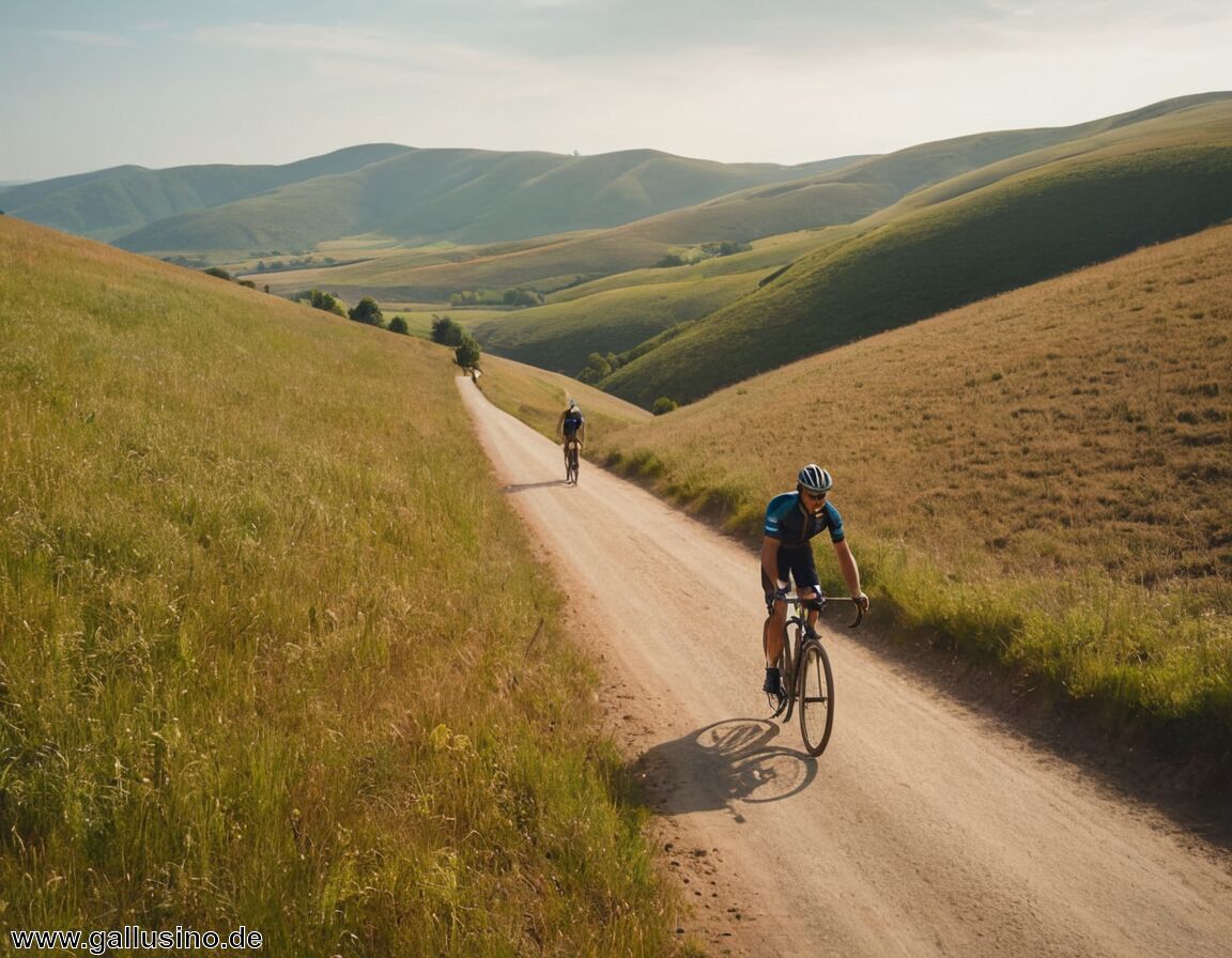 Radfahren in sanften Landschaften   - Reiseziele für Menschen mit Höhenangst – Abenteuer am Boden
